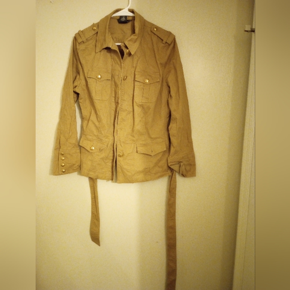 George ME Women's Fitted Jacket With Waist Tie